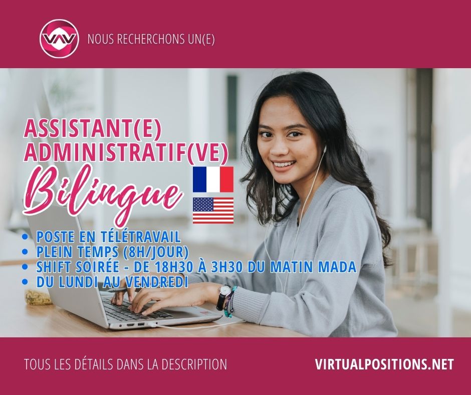 Assistant(e) Administratif(ve) Bilingue (FR – ANG)